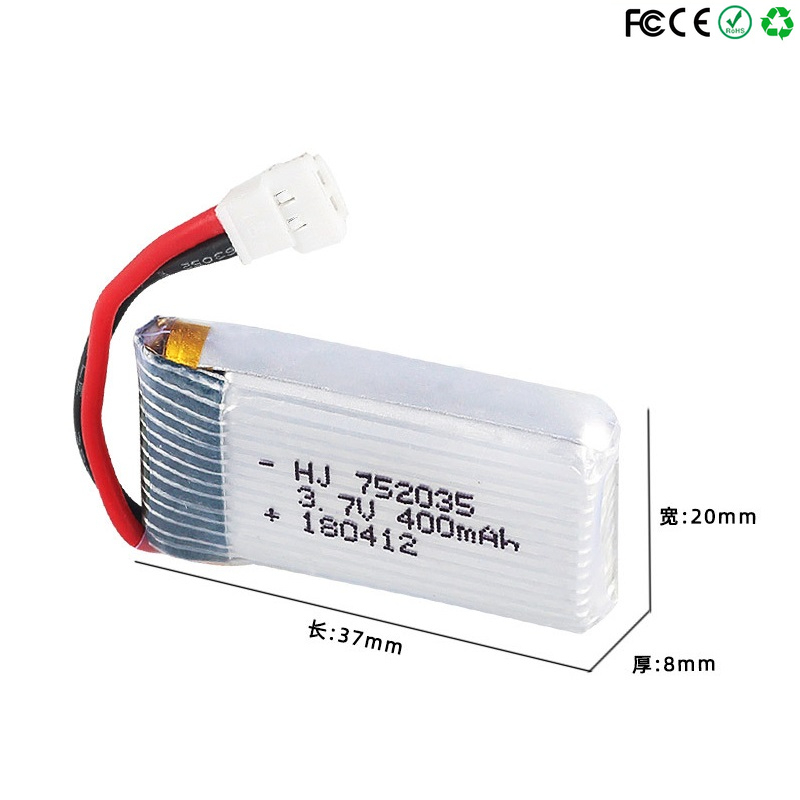752035 3.7V 400mAh 35C Drone B - Eachine Drone E58 recensie en prijs